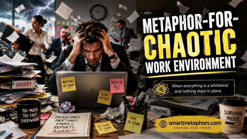 metaphor for chaotic work environment