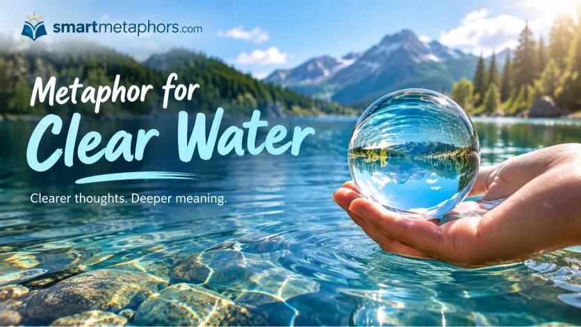 metaphor for clear water