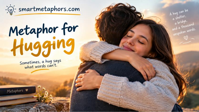 metaphor for hugging